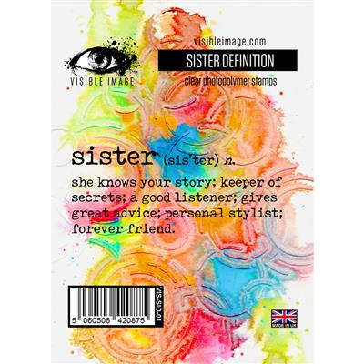 Visible Image Sister Definition Stamp