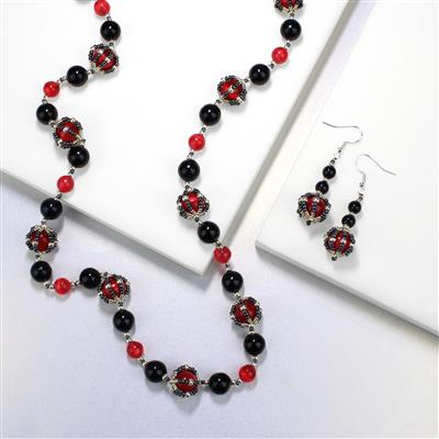 240cts Black Selenite Plain Rounds, Approx 10mm, 38cm Strand