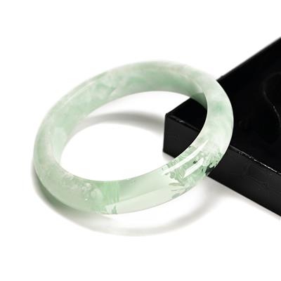220cts Flower Angelite Bangle, ID Approx 60-65mm