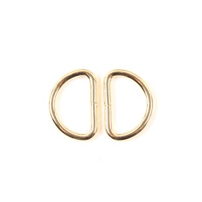 25mm Gold D Ring - 2 Pieces