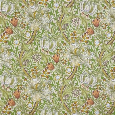 William Morris Golden Lily Willow Polyester Fabric 0.5m