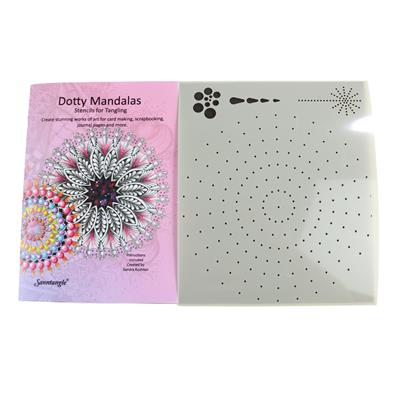  Sanntangle Dotty Mandala Stencil & Booklet