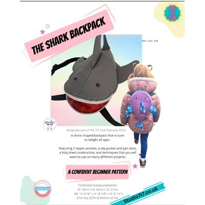 Studio 7t7 Shark Backpack Instructions