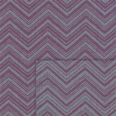 Stof Sevilla Jacquard Zigzag Lines Purple-Grey Fabric 0.5m