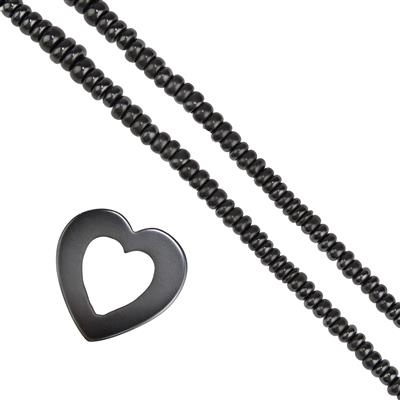 Magnetic Hematite Heart Halo Pendant Project With Downloadable Instructions By Mark Smith