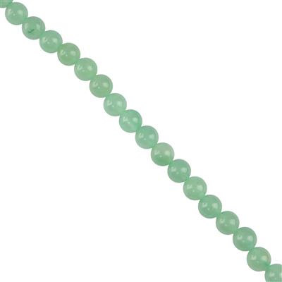 185cts Green Aventurine Plain Rounds Approx 8mm, 38cm Strand