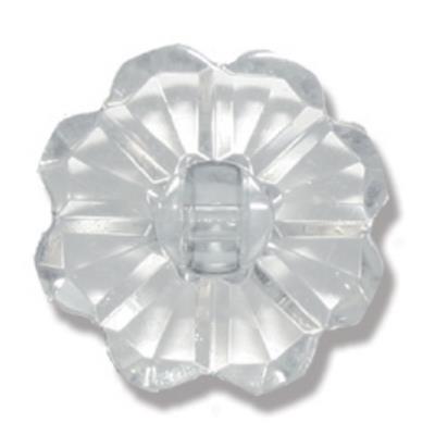 Flower Transparent Buttons 15mm x 20pcs