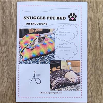 Allison Maryons Pet Snuggle Bed Instructions including 29