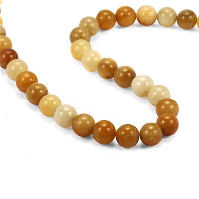 170cts Yellow Aventurine Plain Round, Approx 8mm, 37cm Strands