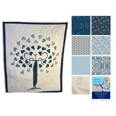 Lewis & Irene Brensham Tree Of Life Quilt Kit: Instructions, FQ Pack (6pcs) & Fabric (2m)