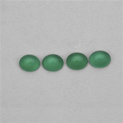 11.5cts Green Onyx Approx 11x9mm Oval Pack of 4