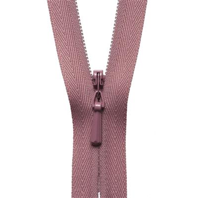 Dusty Pink Concealed Zip: 56cm