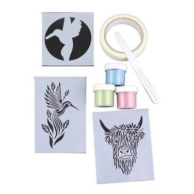 Highland Cow stencil and paste kit