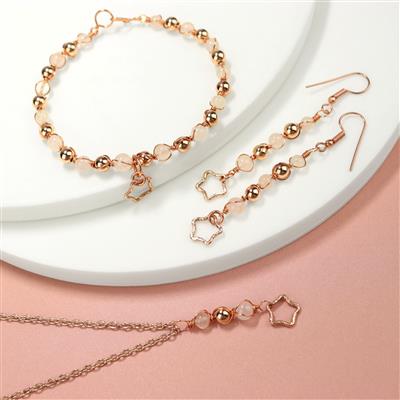 Rose Gold Plated Sterling Silver Star & Rose Quartz Project With Instructions By Ellie Gallagher