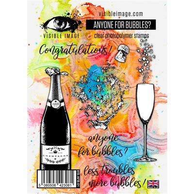 Visible Image Anyone For Bubbles Stamp Set