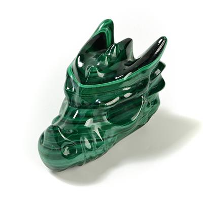 350cts Malachite Dragon Head, Approx 30-33x50-56mm