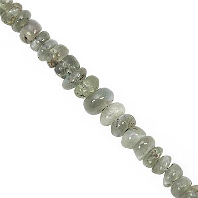 7cts Alexandrite Graduated Smooth Rondelles Approx 1.5x1 to 2.5x1mm, 9cm Strand