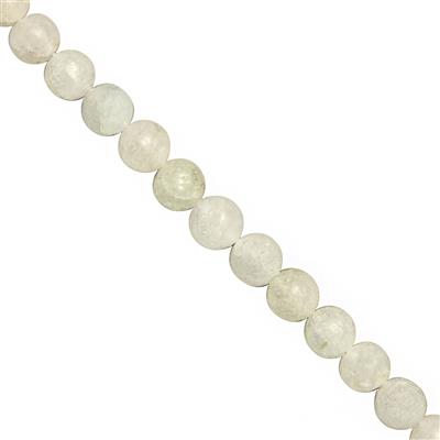 85cts Himalayan Beryl Smooth Round Approx 6 to 7mm, 22cm Strand