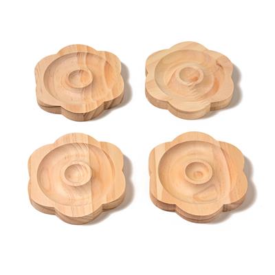 Wooden Round Bracelet Design Boards, Approx 11cm Dia, 4pcs