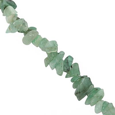 95cts Emerald Chips Approx 3x2 to 5x3.5mm, 81cm Strand