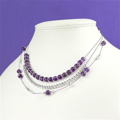 Three Strand Amethyst Spacer Bar Project With Instructions By Nicky Lopez