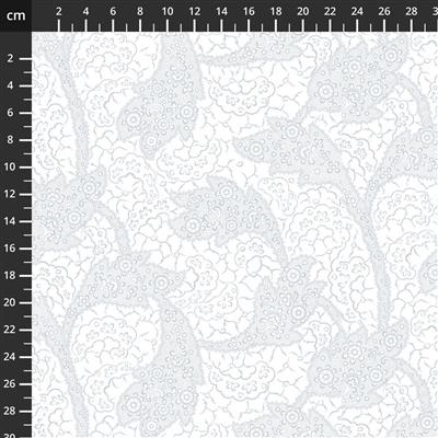 Touch of White V Lacy Allover Extra Wide Backing Fabric 0.5 (274cm)