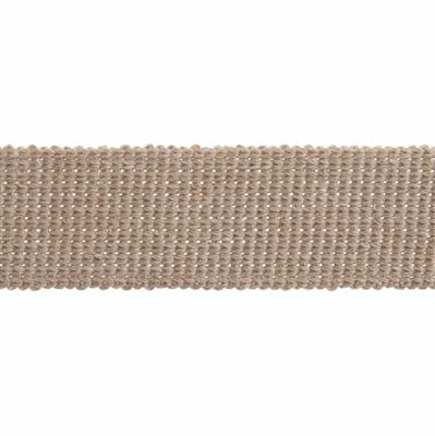Essential Trimmings Stone Cotton Webbing 30mm x 1m