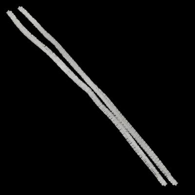 Chenille White Stem Pipe Cleaners 12in Pack of 2 