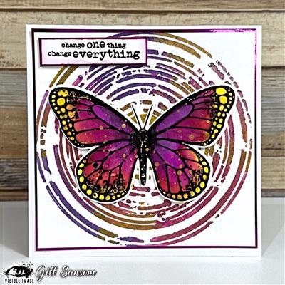 Visible Image Butterfly Effect Stamp Set