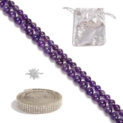 Diamante Amethyst Project With Instructions By Debbie Kershaw