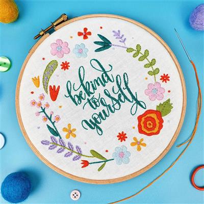 Oh Sew Bootiful Be Kind to Yourself Embroidery Kit