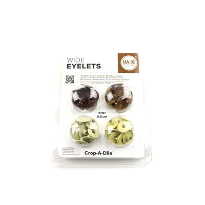 Eyelets - WR - Crop-A-Dile - Wide - Brown (40 Piece)