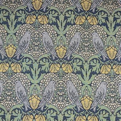 Charles Voysey Birds Azure Deluxe Tapestry Fabric 0.5m