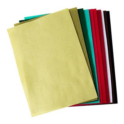 Sizzix Surfacez Felt Sheets 10PK (10 Festive Colours)