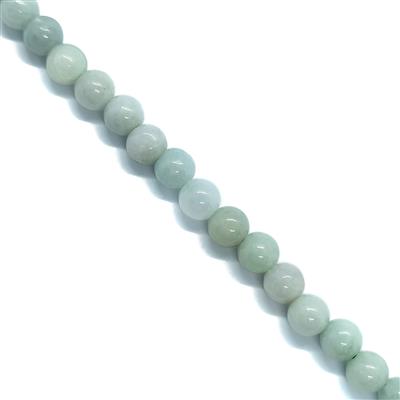 105Cts Type A Jadeite Rounds Approx 6mm, 38cm Strand