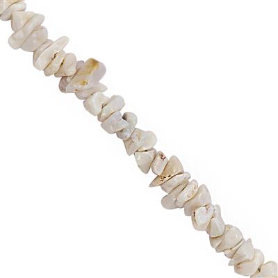 240cts White Opal Bead Nugget Approx 3x2 to 9x3mm, 100inch Strand