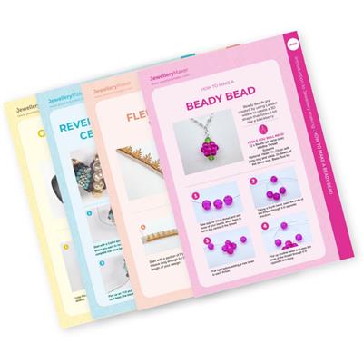 Introduction to Jewellery Making, Knotting, Seed Beading & Wirework: The complete set of 35 Technique Sheets