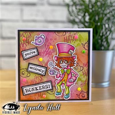 Visible Image The Mad Hatter Stamp Set