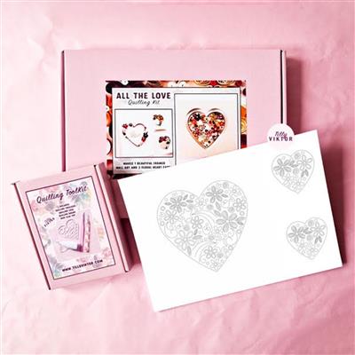 TillyViktor - All The Love Bundle - Includes Quilling Paper, 4 Tools & 14 Templates