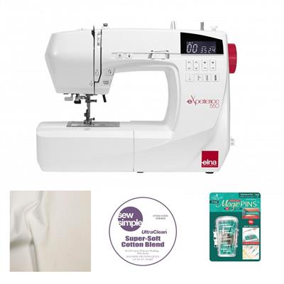 Elna E550 Sewing Machine Bundle. Free Goodies Worth Over £47 Plus Free 5 Year Extended Warranty