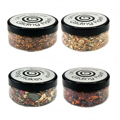 NEW Cosmic Shimmer Gilding Flakes - Set of 4
