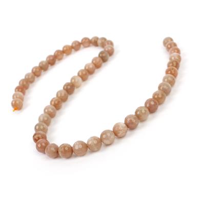 140cts Sunstone Faceted Rounds Approx 8mm, 38cm