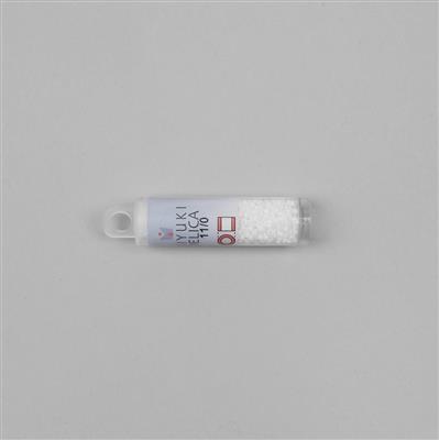 Miyuki Delica Opaque Chalk White 11/0 Seed Beads Approx 6.6GM/TB