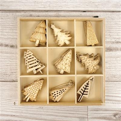 Laser Cut Shapes - Christmas Trees	Contains 9 x different laser cut shapes x5 of each - 45 shapes in total! 