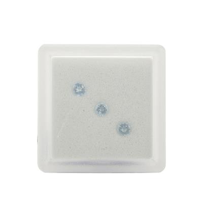 0.37cts Sky Blue Topaz Faceted Rounds Approx 3mm, (Pack of 3 With Box)