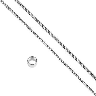 925 Sterling Silver Diamond Cut, Twisted Cut Wire Project 7.17g With Downloadable Instructions By Carol Vickers