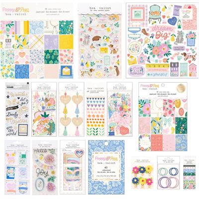 Bea Valint Complete Poppy & Pear Collection, Inc; Paper Pads, Stamps, Accesories & more