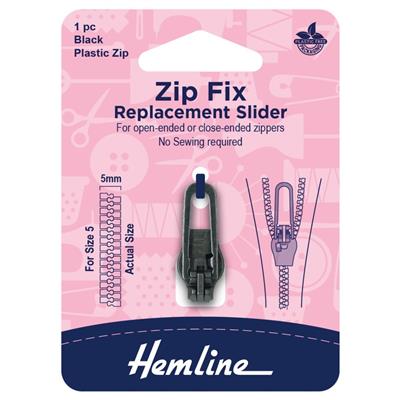 Black Zip Pull Size 5 (1pc)