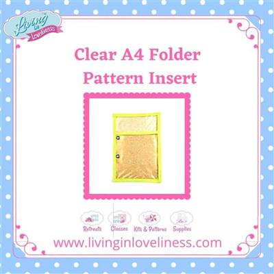 Living in Loveliness Clear PVC A4 Insert for Pattern Folder
