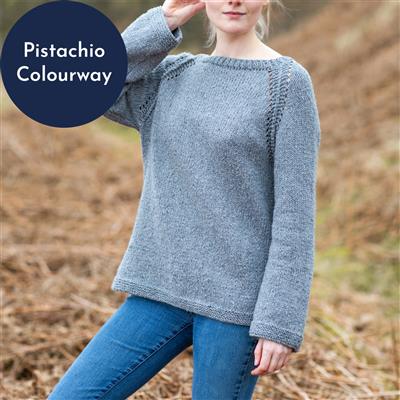 Wool Couture Pistachio Eve Jumper Knitting Kit: Large/Xlarge